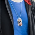 thumbnail image 3 of Art Speaks Without Words Adventure Inspires Expresses Military Dog Tag Pendant Necklace with Chain, 3 of 5