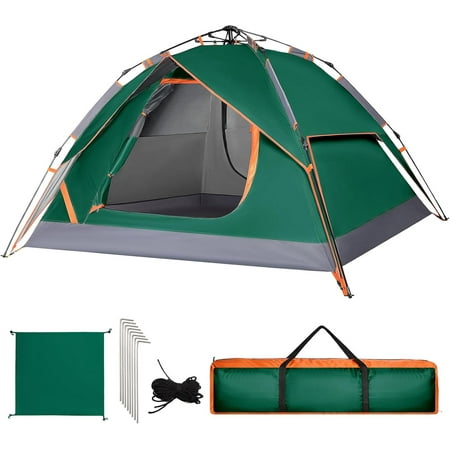 Camping Tent Instant Pop Up Dome 2 Person Automatic Waterproof Tent Easy Set Up Portable for Family Hiking Travel