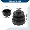 thumbnail image 4 of Kit de bota de junta CV No.496062PA20 de Unique Bargains con abrazaderas para Hyundai Santa Fe 2009-2012, bota de junta de velocidad constante interior, goma fuerte y duradera, 1 juego negro, 4 of 7