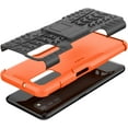 thumbnail image 6 of Case for Samsung Galaxy A03S, Tyre Pattern Design Hybrid TPU+PC Material Double Layer Protection Shockproof Cover with Kickstand Phone Case for Samsung Galaxy A03S XC Orange, 6 of 7