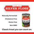 Silver Floss Naturally Fermented Shredded Sauerkraut, 14.4 oz Can
