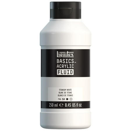 UPC: 0887452056409 | Liquitex Basics Acrylic Fluid Paint – Titanium White 250 ml