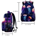 thumbnail image 2 of Lightweight Backpack Colorful Jellyfish School Bag Travel Laptop Daypack for Men Women Casual Rucksack, 2 of 6