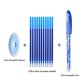 thumbnail image 1 of Juego de recargas de gel para bolígrafos borrables, varillas lavables con mango para escuela, suministros de papelería de oficina, 0,5 mm, tintas color azul y negro, 1 of 4