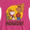 thumbnail image 3 of Peanuts - Franklin And Snoopy Howdy - Toddler & Youth Girls Fit & Flare Dress, 3 of 6