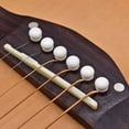 thumbnail image 4 of Acoustic Guitar Bone Bridge Saddle and Nut for 6 String Acoustic Guitar Real Cattle Bone Bridge Saddle Nut Replacements, 4 of 5