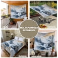 thumbnail image 6 of Navy Blue Mountain Tapestry for Bedroom Wall Hanging Tapestry, Modern Abstract Art Tree Ceiling Backdrop Tapestries Poster Blanket Wall Decor for Teens Room Living Room Dorm 39" x 59", 6 of 8