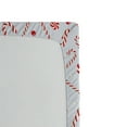 thumbnail image 3 of Ambesonne Candy Cane Fitted Sheet, Holiday Food, Twin XL Size, Red White Coconut, 3 of 3