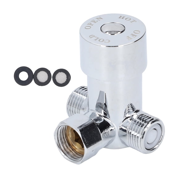 BIMZUC Premium Brass G1/2 Hot‑Cold Water Mixing Valve – One‑Touch Temperature Control for Automatic Sensor Faucets