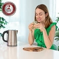 thumbnail image 5 of OVENTE Stainless Steel Electric Kettle Hot Water Boiler 1.7 Liters 1750W Fast Boiling BPA Free with Automatic Shut Off & Boil Dry Protection Portable Instant Heater for Coffee Tea Milk, Silver KS711S, 5 of 10