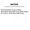 thumbnail image 2 of CMX Front Rear Disc Brake Rotors Drums Kit for Car Chevrolet Cruze Limited K8-101982, 2 of 11