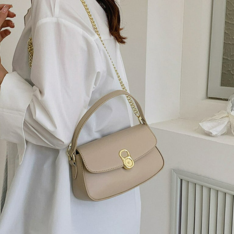 Cocopeaunts Womens Elegant Luxury Soft Leather Crossbody Bag