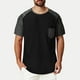 thumbnail image 1 of pstuiky Camisas casuales de manga corta para hombre, Camiseta informal de cuello redondo de color liso para hombre, camiseta de manga corta con cuello redondo camisas casuales para hombre l, 1 of 8