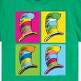 thumbnail image 3 of Dr. Seuss - Cat In The Hat Color Block Hats - Toddler And Youth Short Sleeve Graphic T-Shirt, 3 of 6