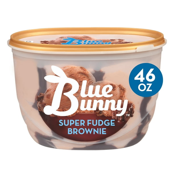 Blue Bunny Super Fudge Brownie Frozen Dessert, 46 fl oz - Walmart.com