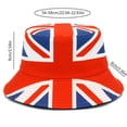 thumbnail image 3 of HNMKIU Unisex UK England British Flag Pattern Bucket Hat Wide Brim Sun Shading Headwear Soft Suitable For Outdoor Travel Daily Leisure Seaside Casual Sun Cap for Man Women n-Multicolour,One Size, 3 of 7