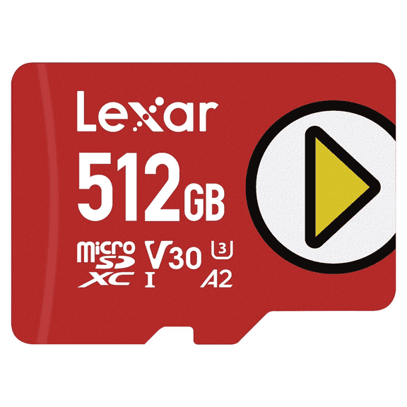 Lexar Professional SILVER PLUS Series microSDXC UHS-I Card with SD Adapter (512 GB), LMSSIPL512G-BNANU