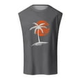 thumbnail image 4 of HCNTES Men's Ribbed Cotton Tank Top T Shirts Workout Sleeveless Running Vest(Gray,XXL), 4 of 4