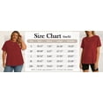 thumbnail image 5 of TEMOFON Womens Tshirts Solid 100% Cotton Crew Neck Shirts for Women Summer Casual Short Sleeve Soft Basic Tees XL, 5 of 9