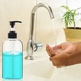 thumbnail image 3 of Dispensador de botellas de plástico vacías con bomba, paquete de 2 unidades, 1 litro, violeta, 3 of 5