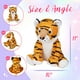 thumbnail image 2 of Athoinsu Animal de peluche de tigre iluminado de 11 pulgadas con luz nocturna LED que brilla en la oscuridad Juguete de peluche suave Día de San Valentín Día del niño Cumpleaños para niños pequeños, 2 of 4