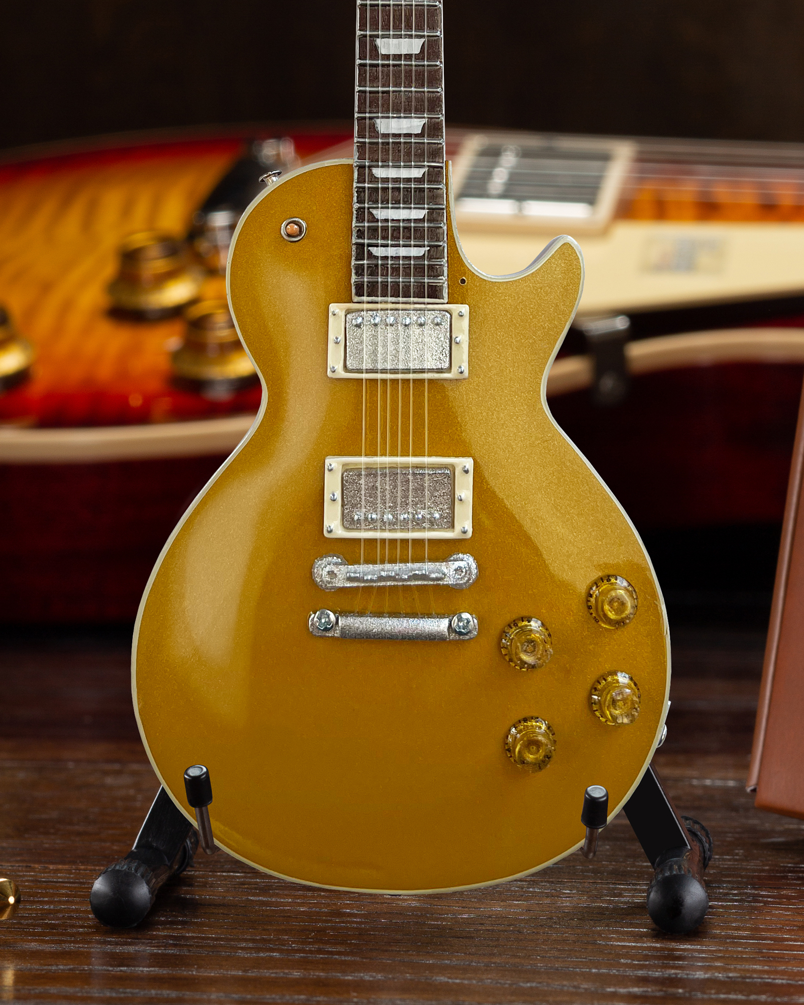 Duane Allman Gibson 1957 Les Paul Goldtop Mini Guitar Replica Collectible, Axe Heaven, Gifts