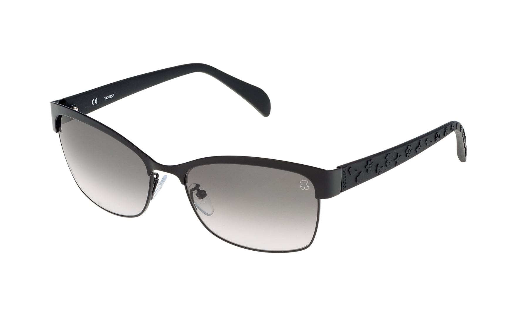 Tous SUNGLASSES POLARIZED FASHION SUN GLASSES TOUS SHINY BLACK