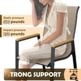 thumbnail image 6 of UDPATIO Patio Chairs Set of 2, Outdoor Dining Chairs with Textilene, Metal Frame for Garden,Khaki, 6 of 9