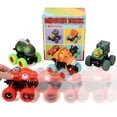 thumbnail image 4 of Beestech Juguetes de Dinosaurios para niños de 2 3 4 5 años Vehículos de Camiones Monstruo de Dinosaurios con tracción y Empuje para niños pequeños Preescolares Regalos de cumpleaños, 4 of 5