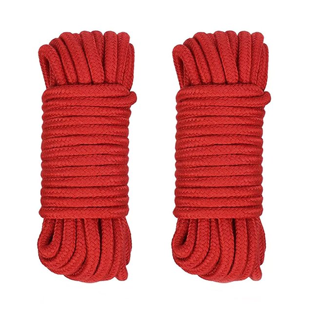 Cuerda de algodón suave de 2 uds. De 10M, cuerda larga multiusos, cordón trenzado de utilidad gruesa para acampar, jardinería, atar, manualidades oso de fresa Electrónica