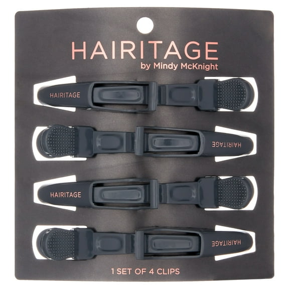 Hairitage Out of My Way Alligator Hair Clips 5.5 inch, 4 PC, All Ages