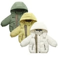 thumbnail image 2 of WOLLED Kids Boys Girls down Cotton Jacket Toddler Baby Winter Padded Thickened Coats in Small Children Cotton Jacket Cotton Outerwear for 1-7 Years, 2 of 7