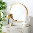 thumbnail image 2 of SAFAVIEH Jove 24 in. Dia. Round Solid Mirror, Gold, 2 of 5