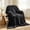 Black, variant on Throw Blanket for Sofa Couch, Ultra Soft Throws for Travel Camping, Lightweight Cozy Blanket for All Seasons, Decor & Gift Blanket for Women Men, Black