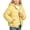 Yellow, variant on Cethrio Girls Puffer Jackets Size 7-8 T, Long Sleeve Warm Zip up Lapel Collar Winter Outerwear with Pockets Pink