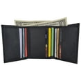 thumbnail image 3 of Trifold Mens Leather Wallet W/2 Outside ID Windows 3655, 3 of 27
