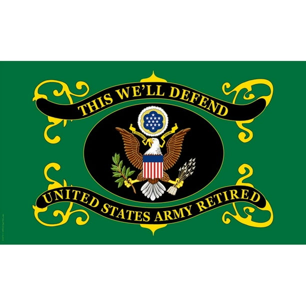 United States Army Retired Flag 3ft x 5ft