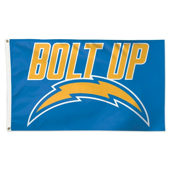 WinCraft Los Angeles Chargers 3' x 5' Slogan Deluxe Single-Sided Flag