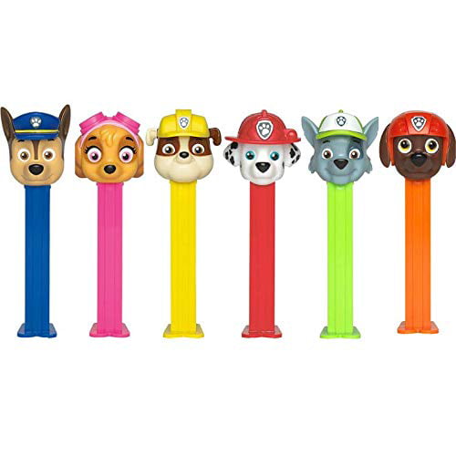Paw Patrol Pez 6-Pack : Chase, Skye, Marshall, Rocky, and Zuma with EXTRA Candy Packs - Walmart.com