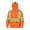 Orange, variant on Pioneer Hi Vis Safety Hoodie for Men - Zip Up Jacket with Reflective Tape - for Construction/Traffic - Class 2 - Orange