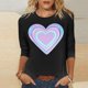 thumbnail image 2 of TaTaai Women's A 3/4 Sleeve Christmas Printed Round-neck Top Gift, 2 of 6