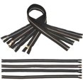 thumbnail image 3 of Titanium Alloy Polyester Colorful Zippers for Sewing Crafts Clothing Replacement Black 8Pcs, 3 of 4