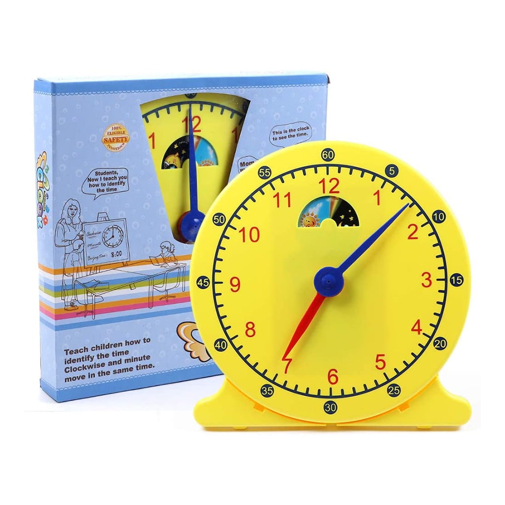 30cm Kids Learning Clock Time Hour Minutes Learning Clock Children's
