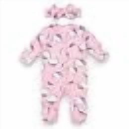 Hello Kitty Infant Girls' Pink Footed Coverall & Bow Headband, 0-3 Months