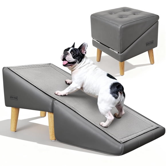 Escalera para perros AronYada de 16" plegable con superficie antideslizante