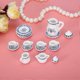 thumbnail image 5 of 15pcs Mini Porcelain Flower Tea Cup Set Doll House Decor Kitchen Miniature Simulation, 5 of 5