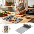 thumbnail image 2 of SIfdSeng Get it Fast Drawer Organizer Silicone Storage Tray Holder Cutlery Tray Non Flexible Structure Suitable for Kitchen Organization Home Drawer, 2 of 6