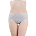 thumbnail image 5 of Gibobby Calzoncillos hipster Bragas sexys elásticas sin costuras de encaje transpirable para mujer Calzoncillos deportivos deportivos de cintura media(Gris， L), 5 of 5
