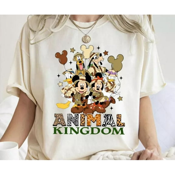 Disney Safari Animal Kingdom Mickey And Friends Unisex Adult Kid Shirt 660405