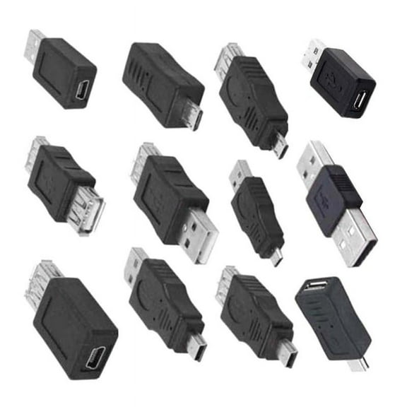 12 In 1 OTG Adapter Converter USB 2.0 Male To